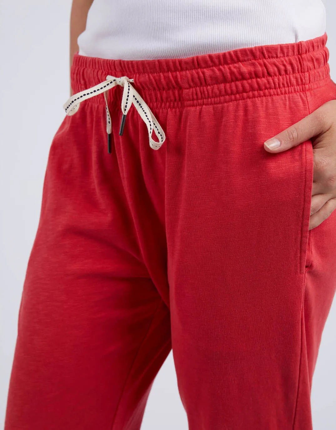 3/4 Brunch Pants - Bittersweet Red