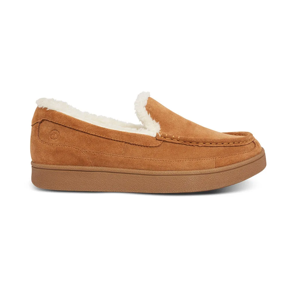 Anodyne Men's Moc Toe Slipper Camel