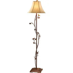 ANTIQUE BIRDS & VINES FLOOR LAMP