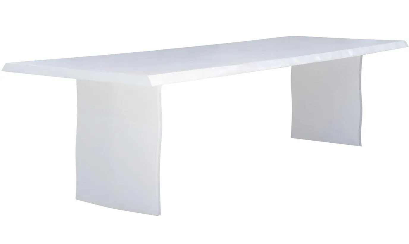 Arctic White Rectangular Dining Table