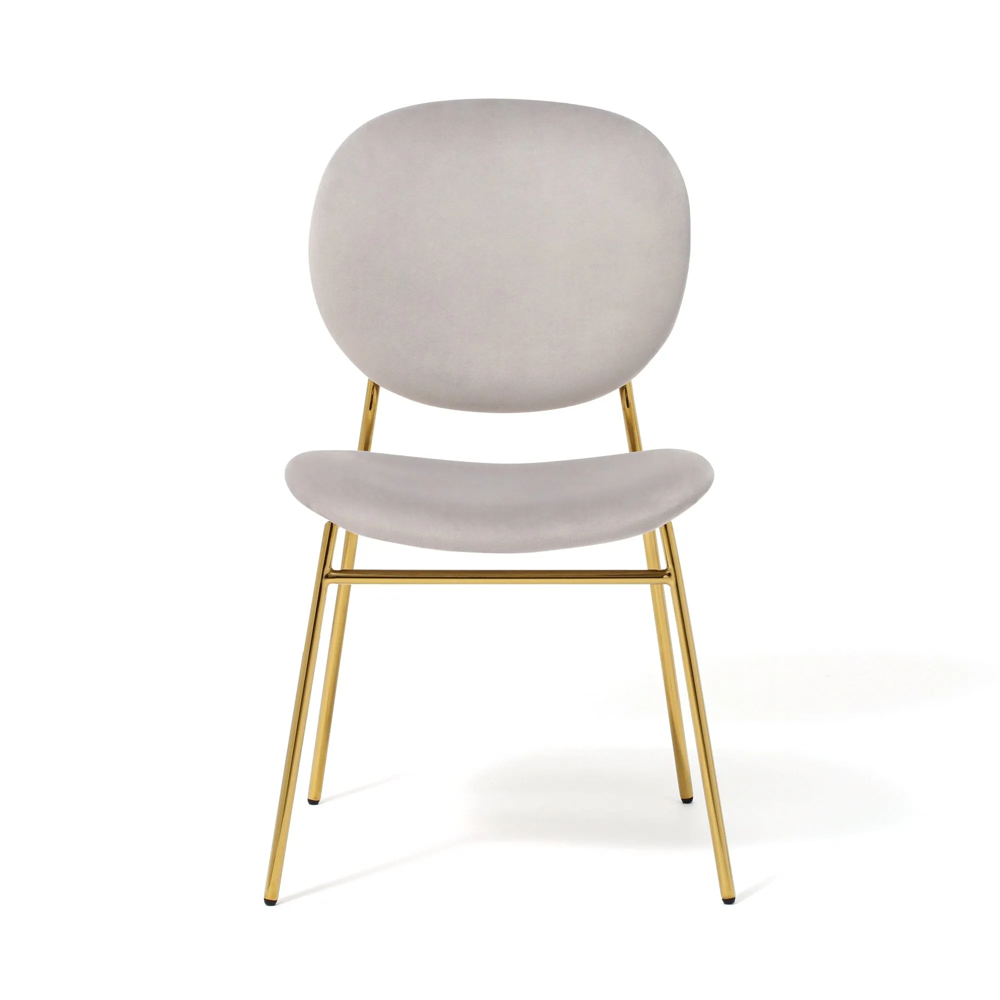 Belle Chair Gray X Gold (W500×D560×H810)