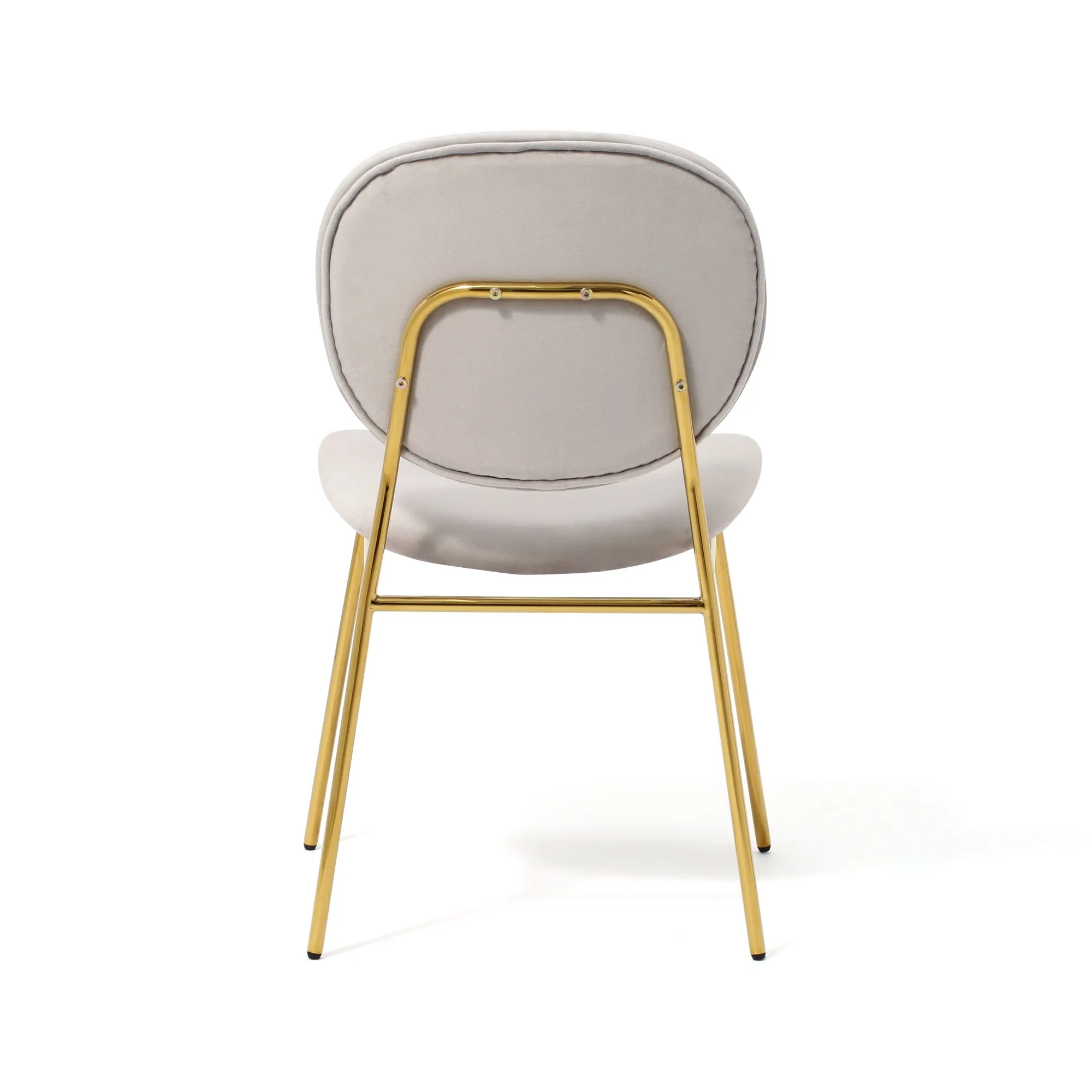 Belle Chair Gray X Gold (W500×D560×H810)