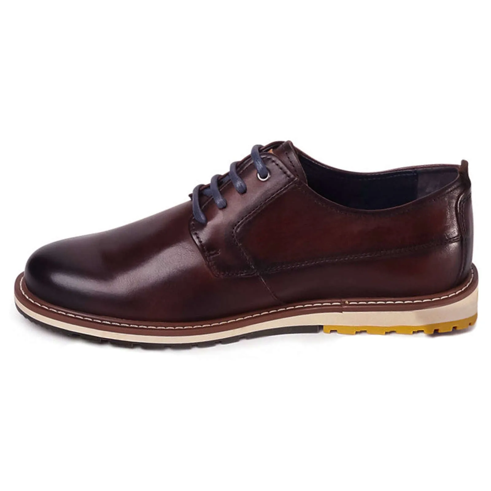 Berna Calfskin Leather Men's Bluchers