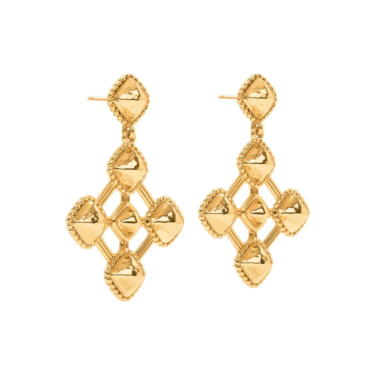 Blandine Geometric Earrings - Gold