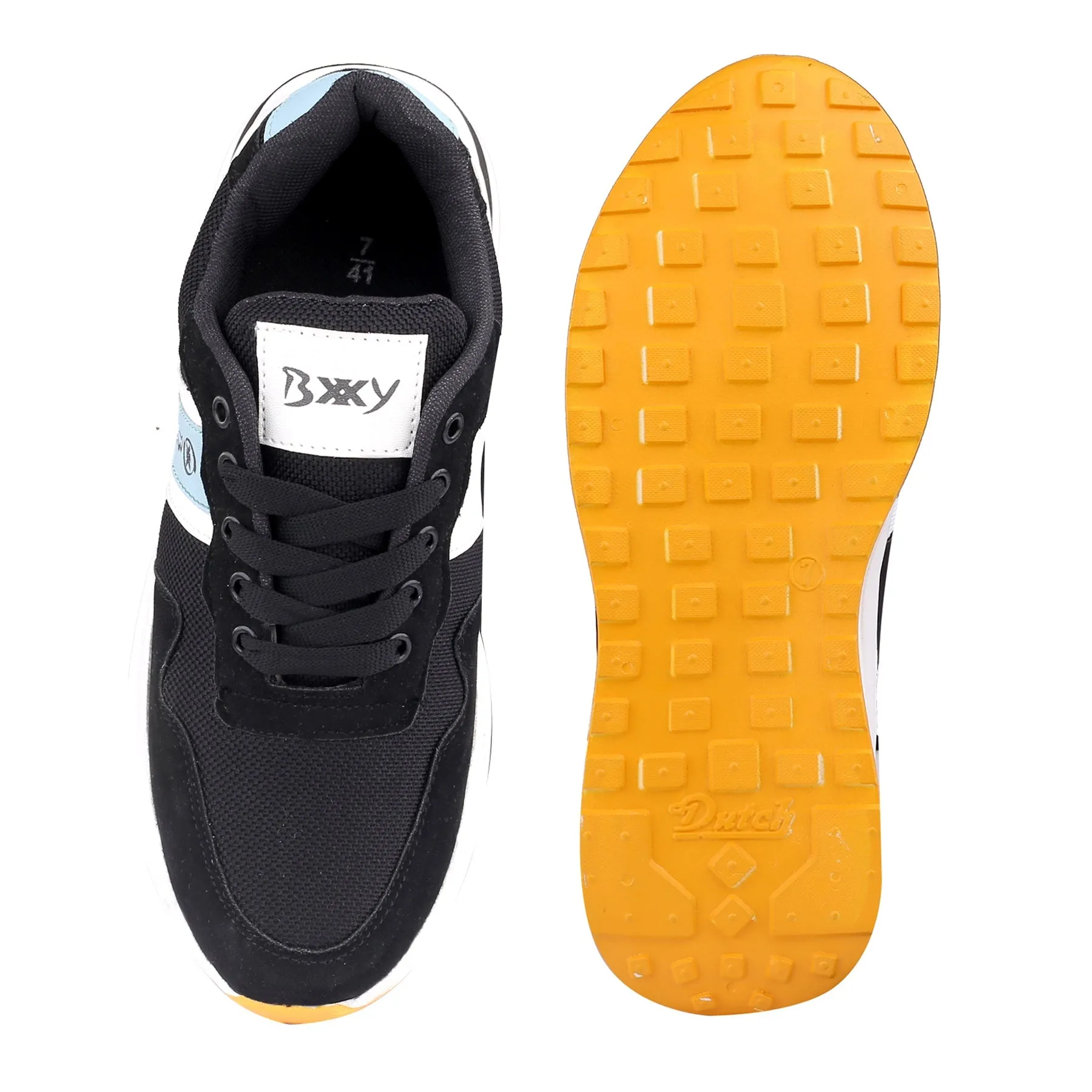 Bxxy's Vegan Leather Sports Casual Running Shoes for Men