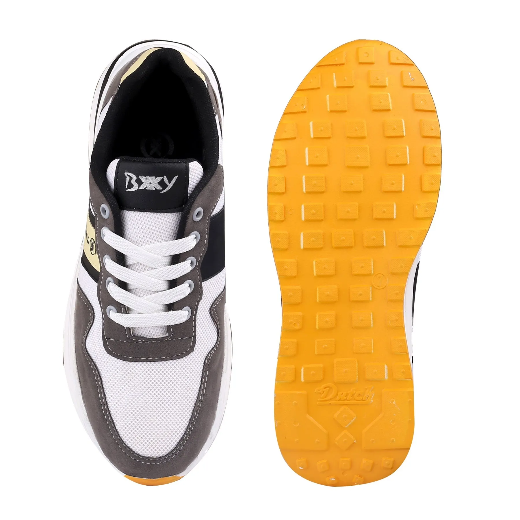 Bxxy's Vegan Leather Sports Casual Running Shoes for Men