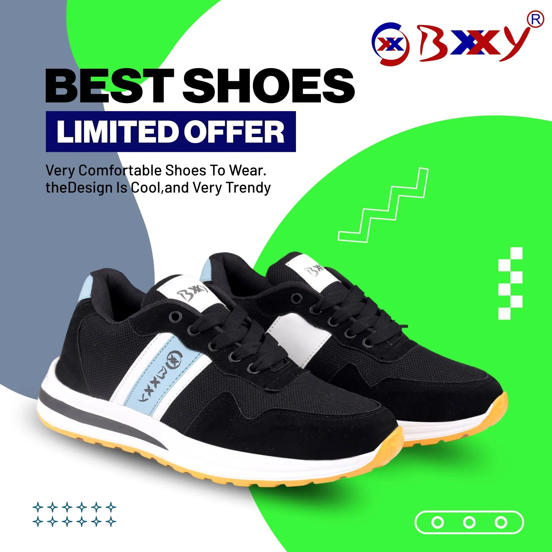 Bxxy's Vegan Leather Sports Casual Running Shoes for Men