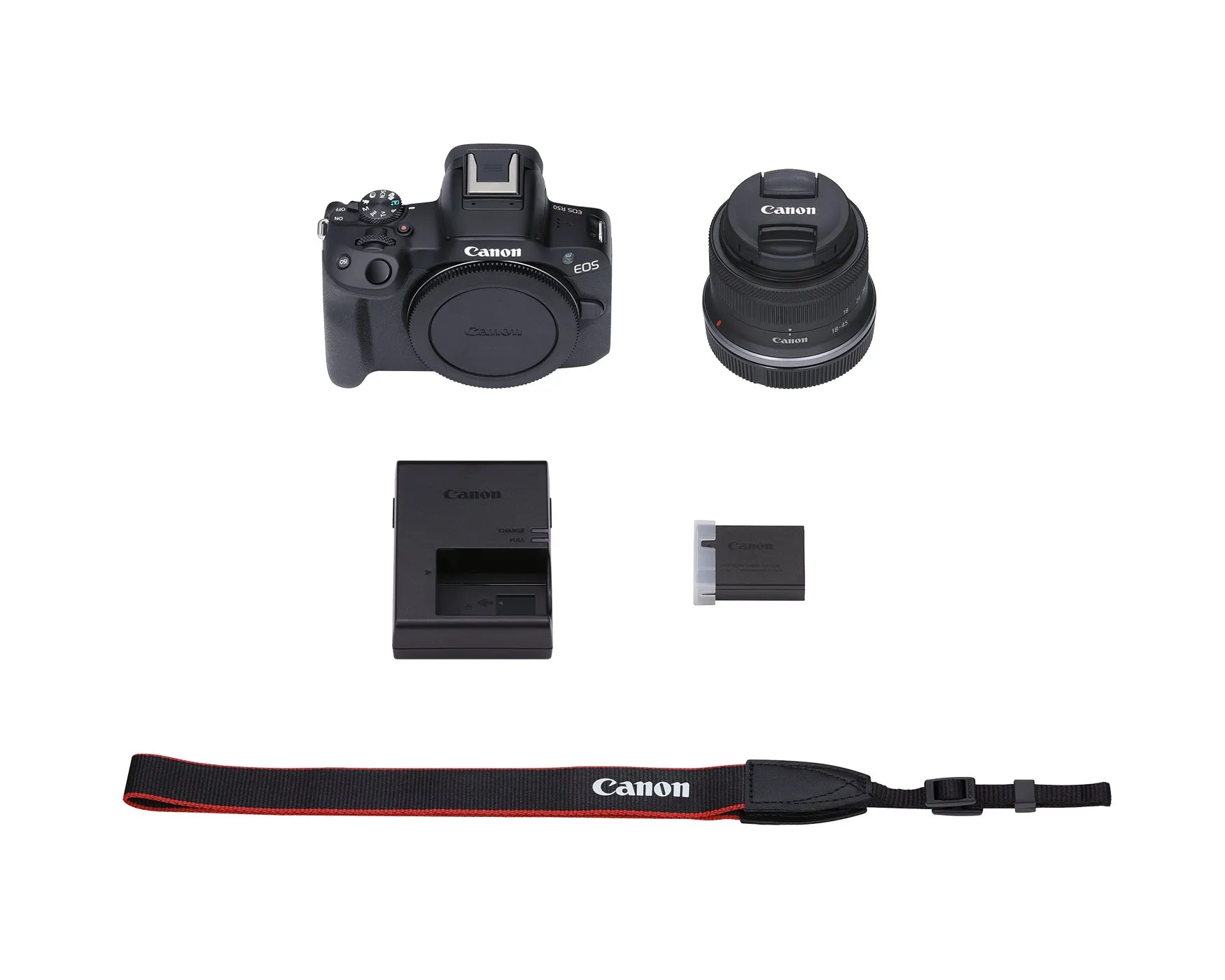 Canon EOS R50 Mirrorless Camera with RF-S 18-45mm f/4.5-6.3 IS STM Lens