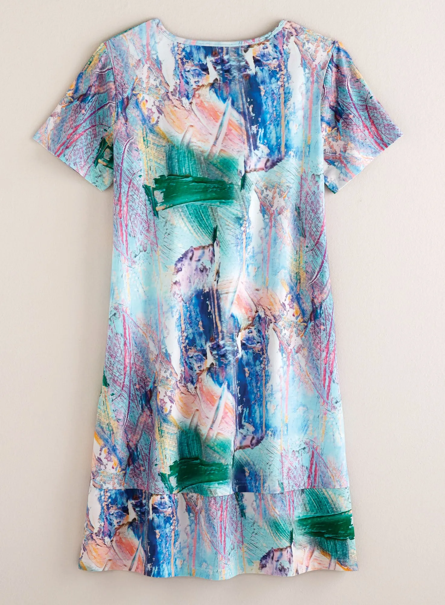 Coastal Reef Tiered T-Shirt Dress