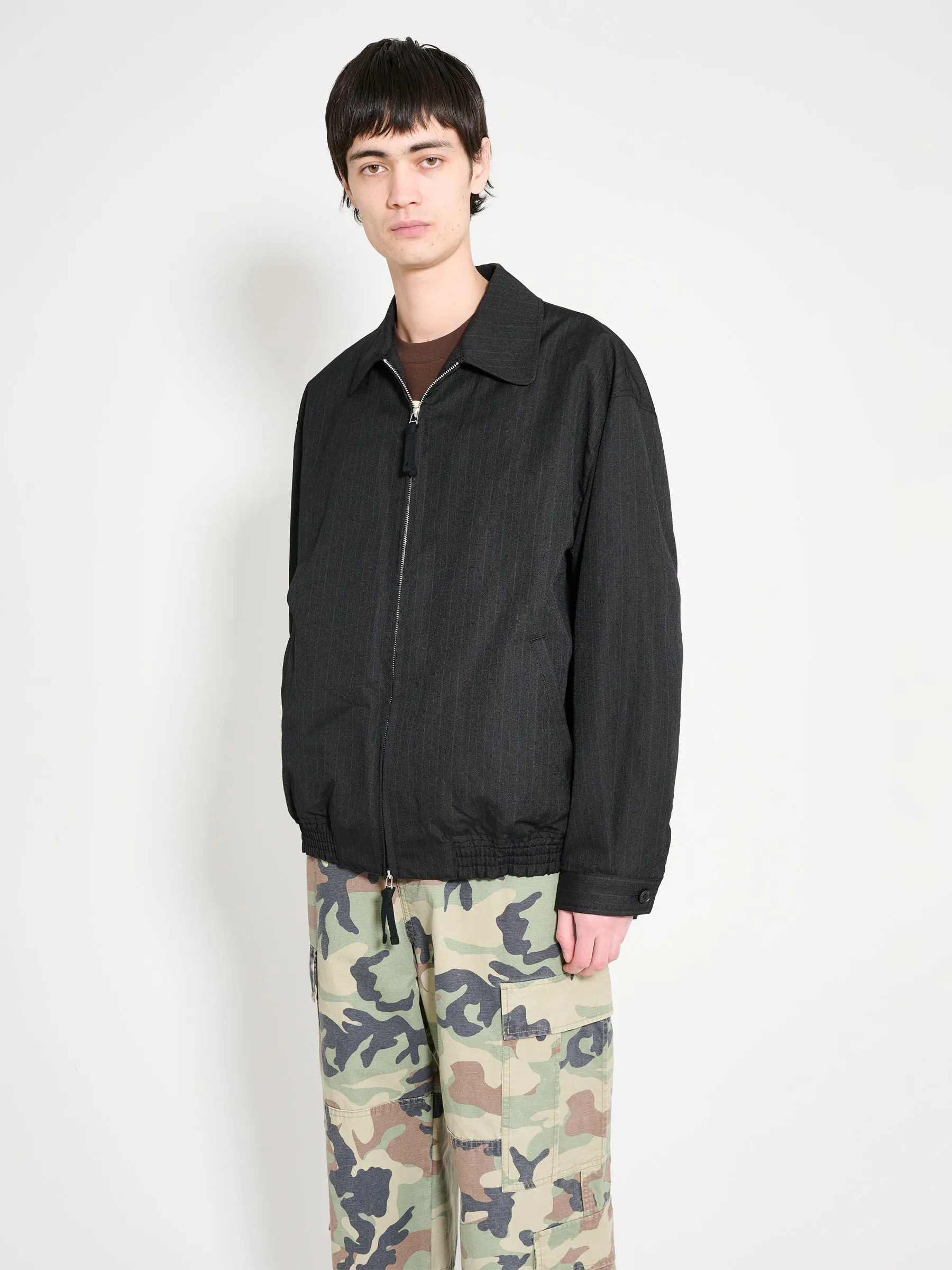 Comme des Garons Homme Zip Jacket Black Stripe