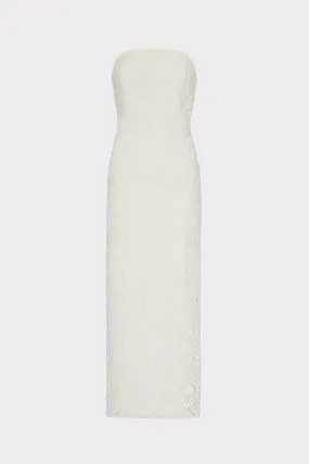 Diamond Crochet Strapless Dress