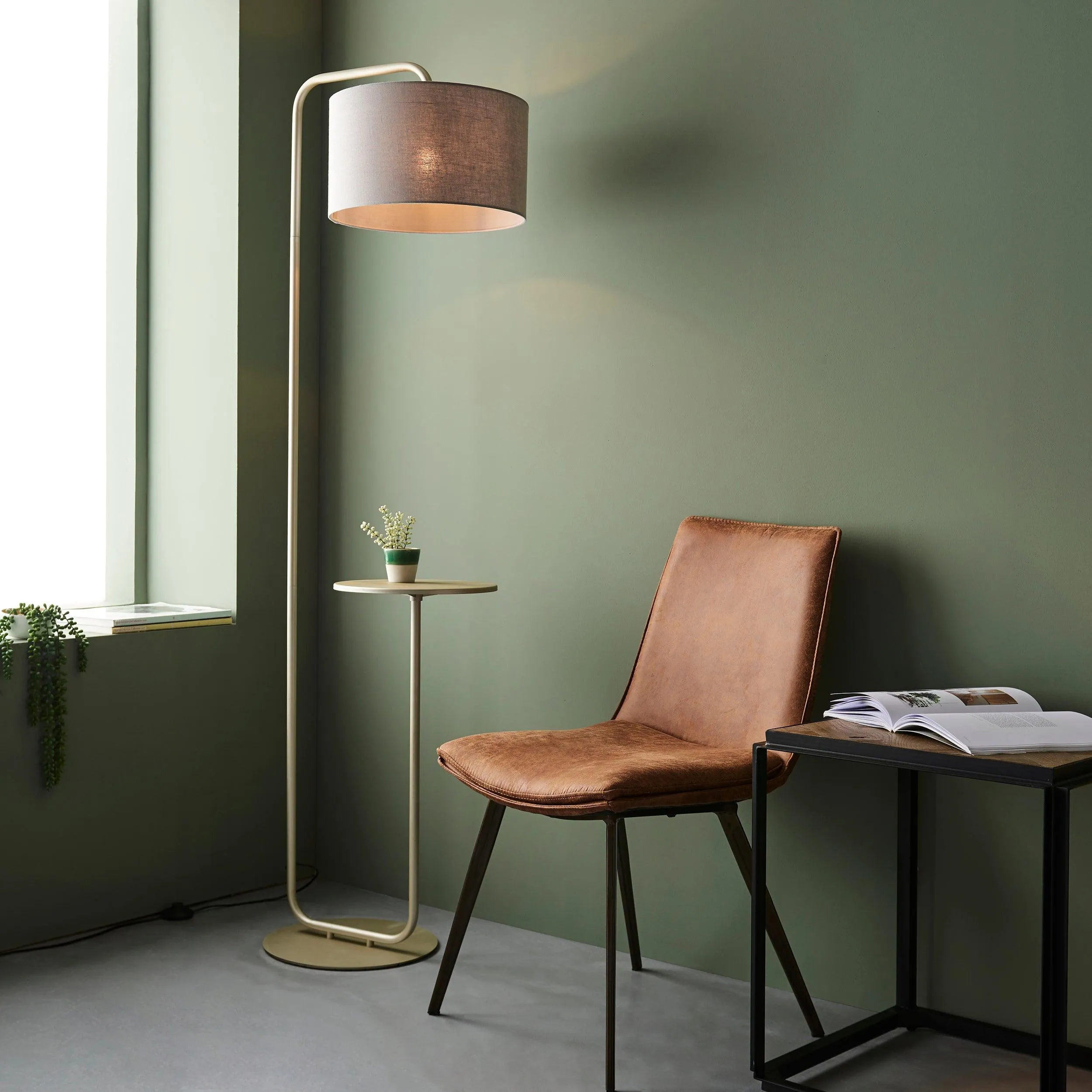 Dorset Champagne Floor Lamp Table Top