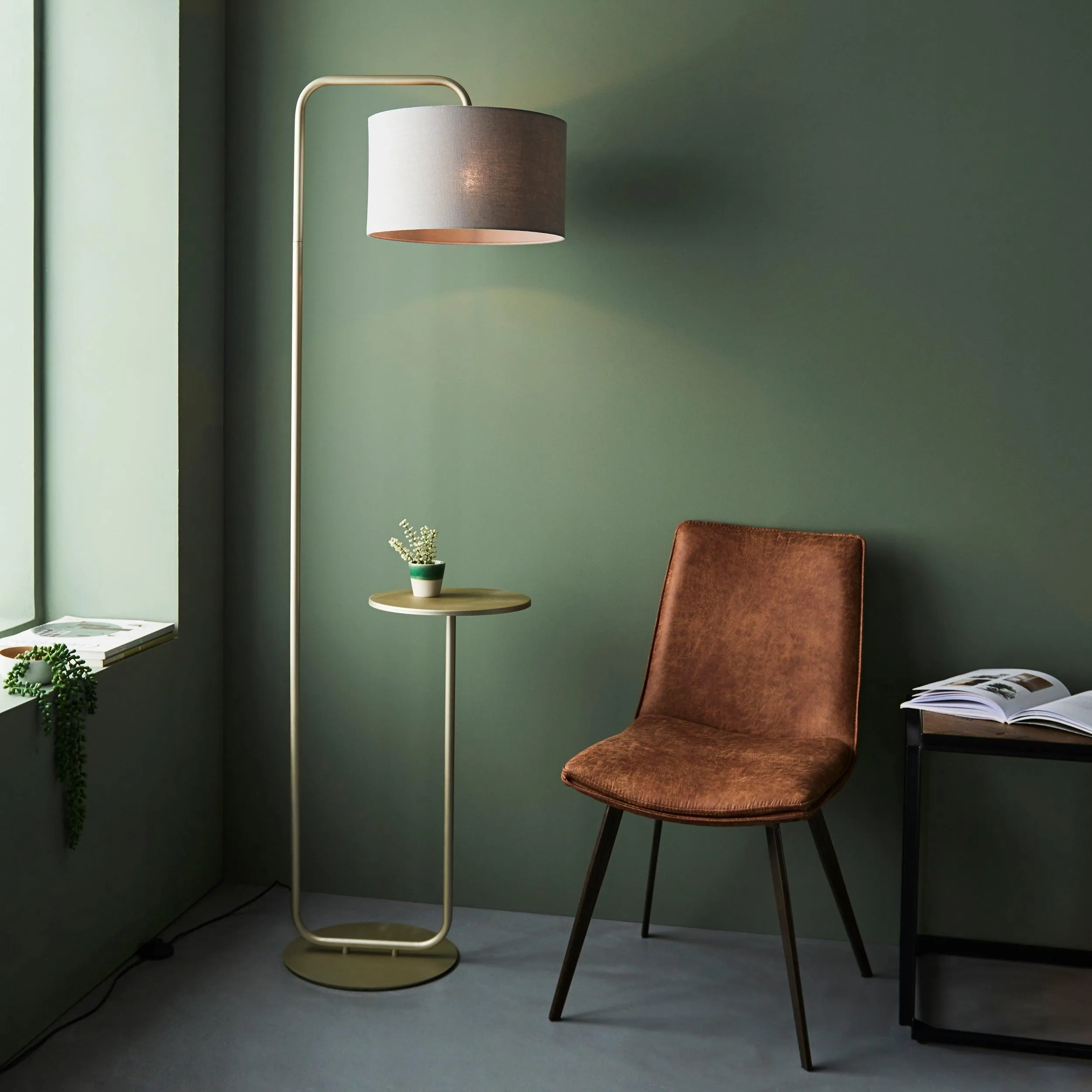 Dorset Champagne Floor Lamp Table Top