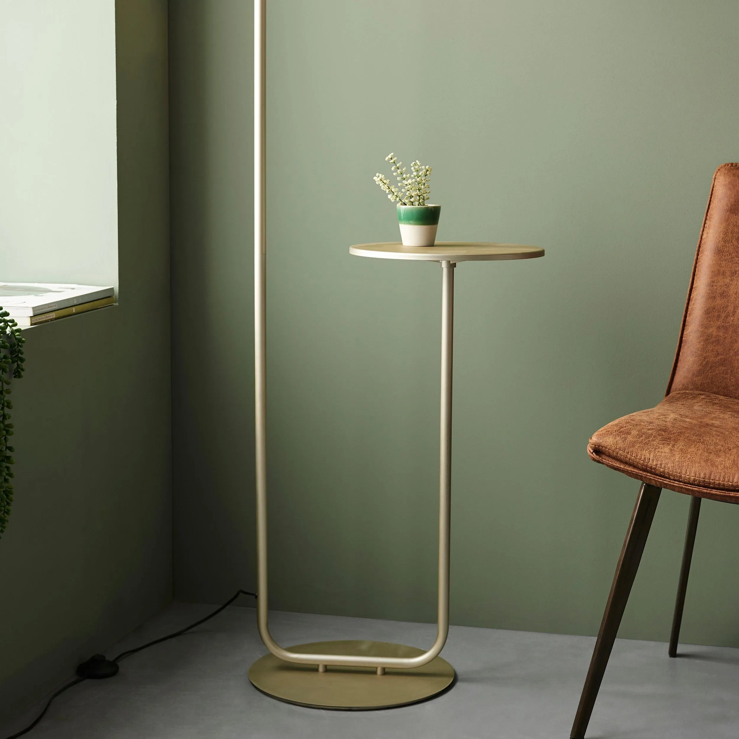 Dorset Champagne Floor Lamp Table Top