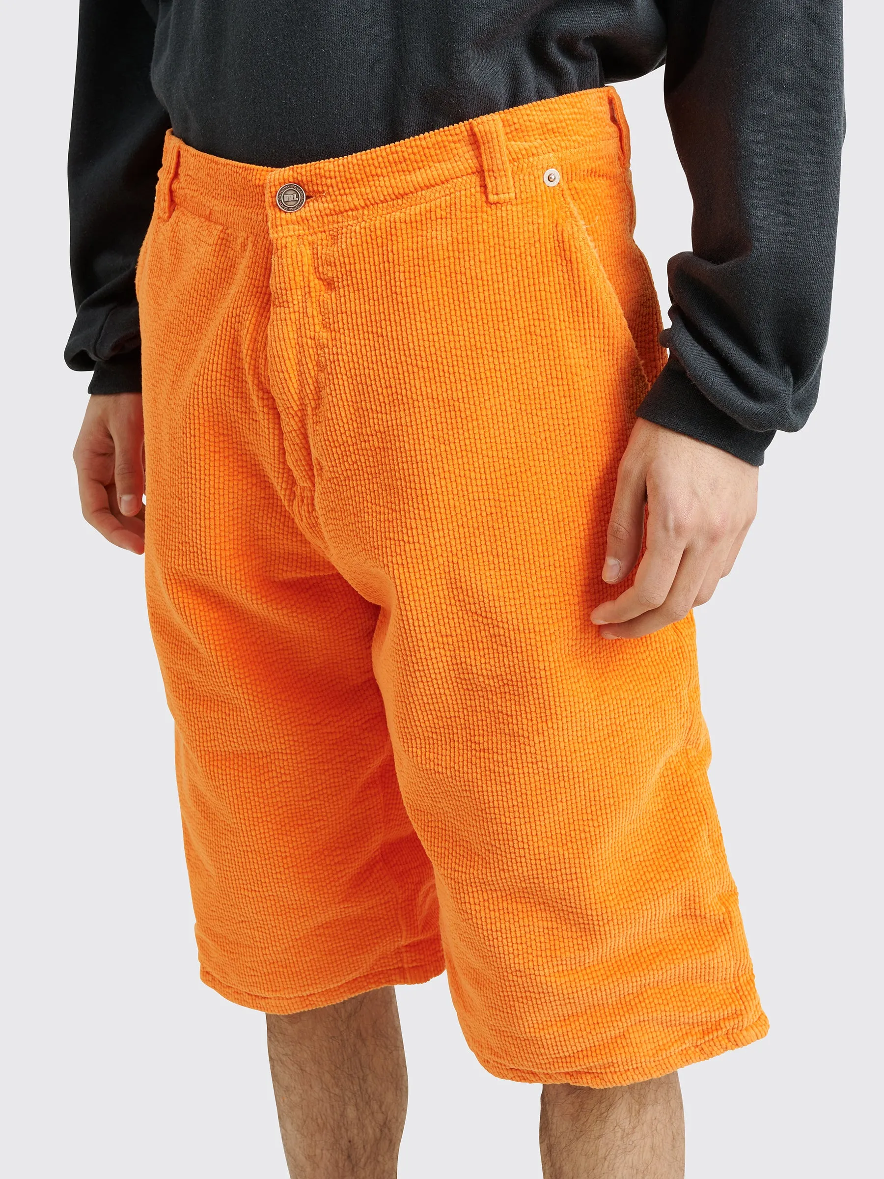 ERL Corduroy Shorts Orange