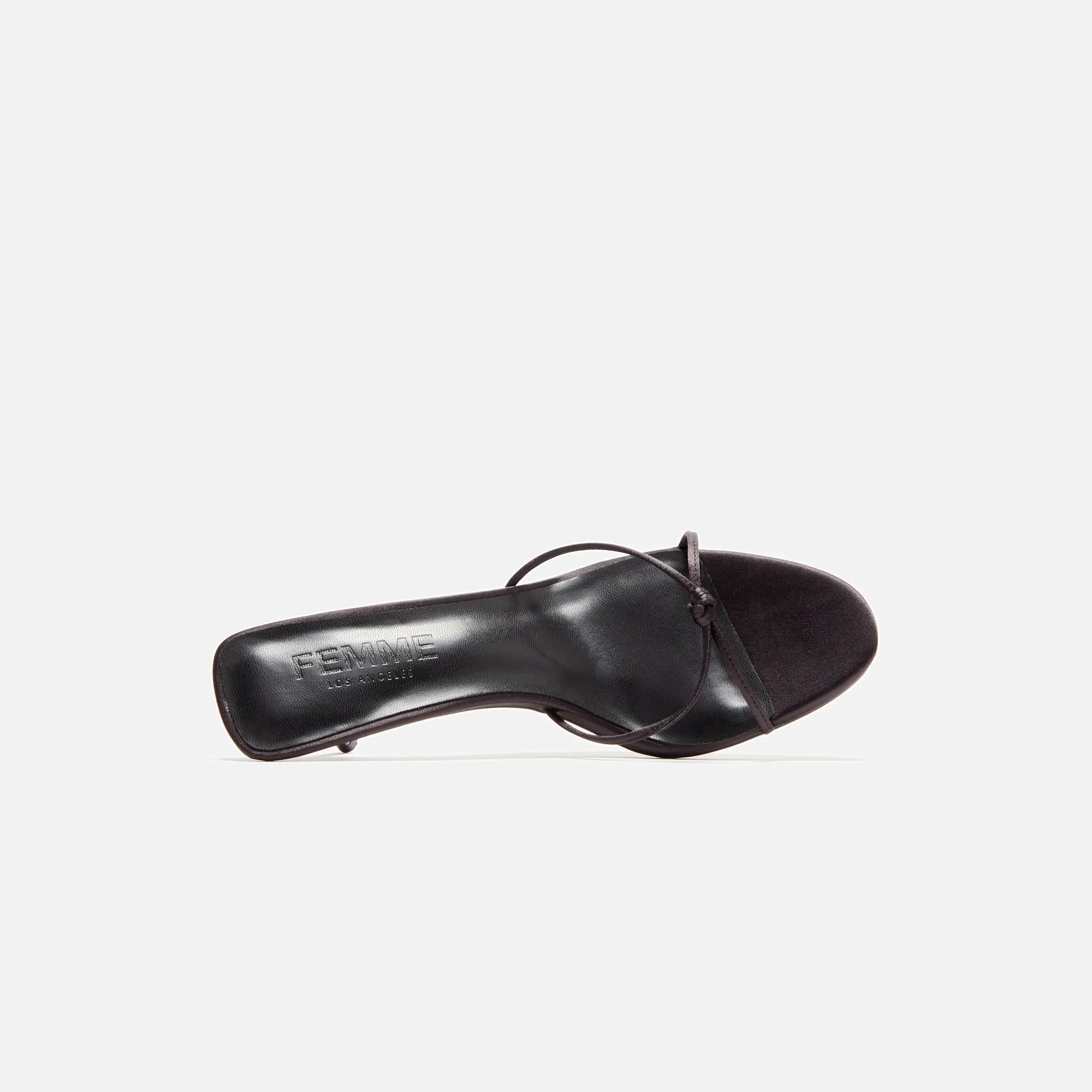 Femme LA Maeve Slipper - Satin Black