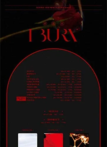 (G)I-DLE - [I Burn] 4th Mini Album 3 Version SET