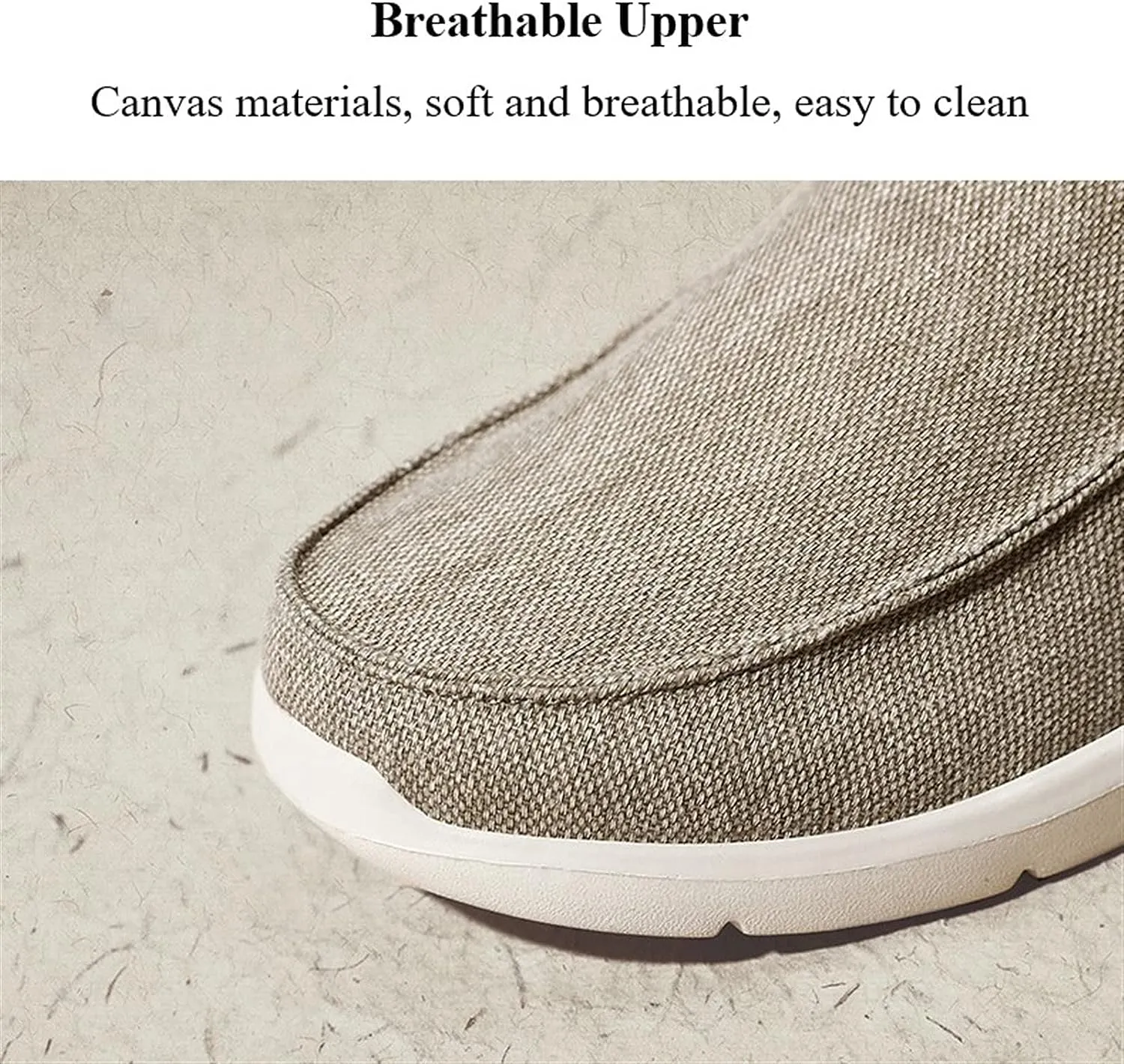 GRW Men Orthopedic Loafers Breathable Canvas Shoes Lightweight Casual Comfortable Walking Shoes