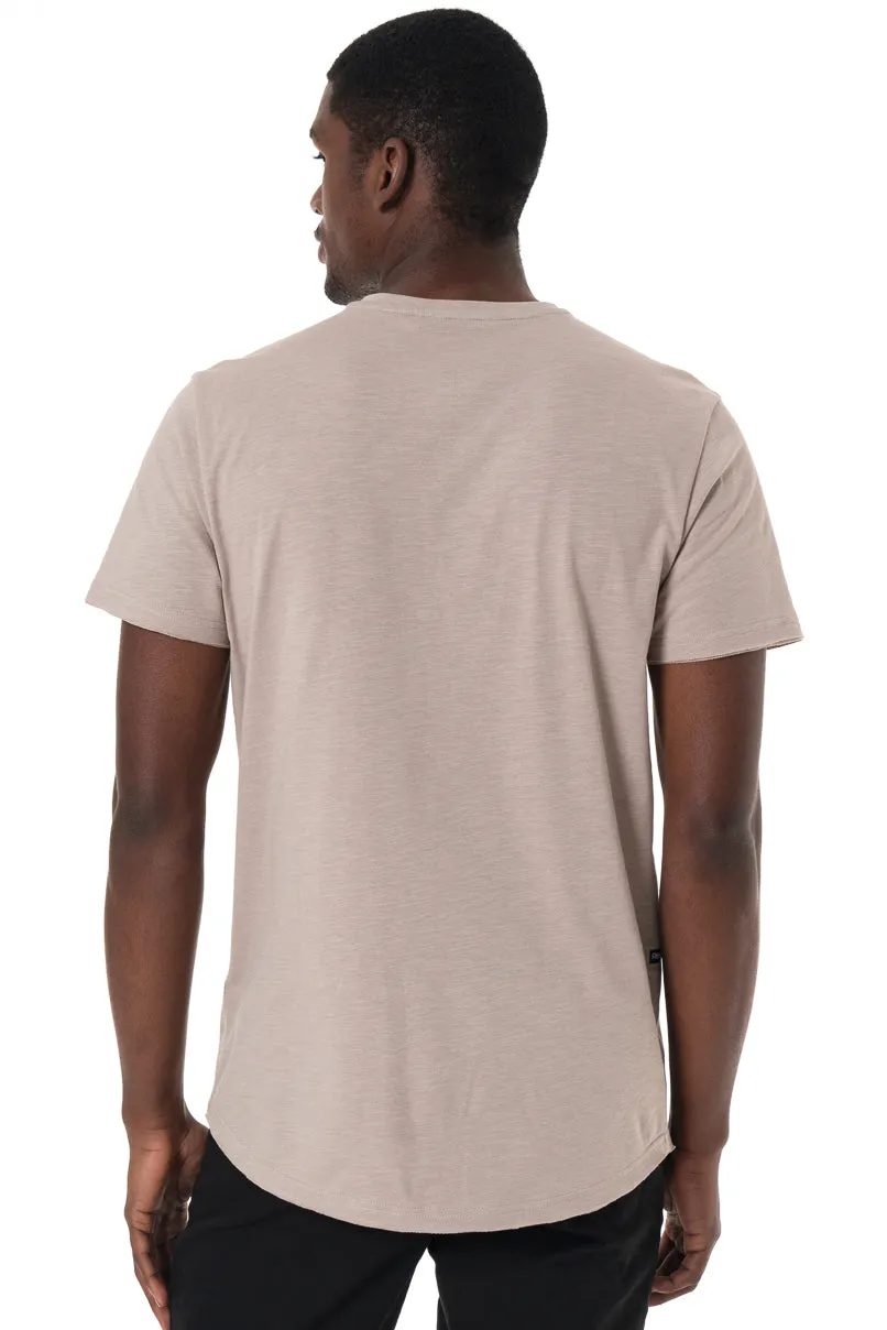 Henley T-Shirt _ 151840 _ Biscuit