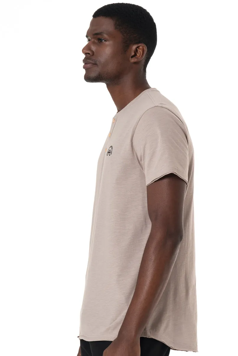 Henley T-Shirt _ 151840 _ Biscuit