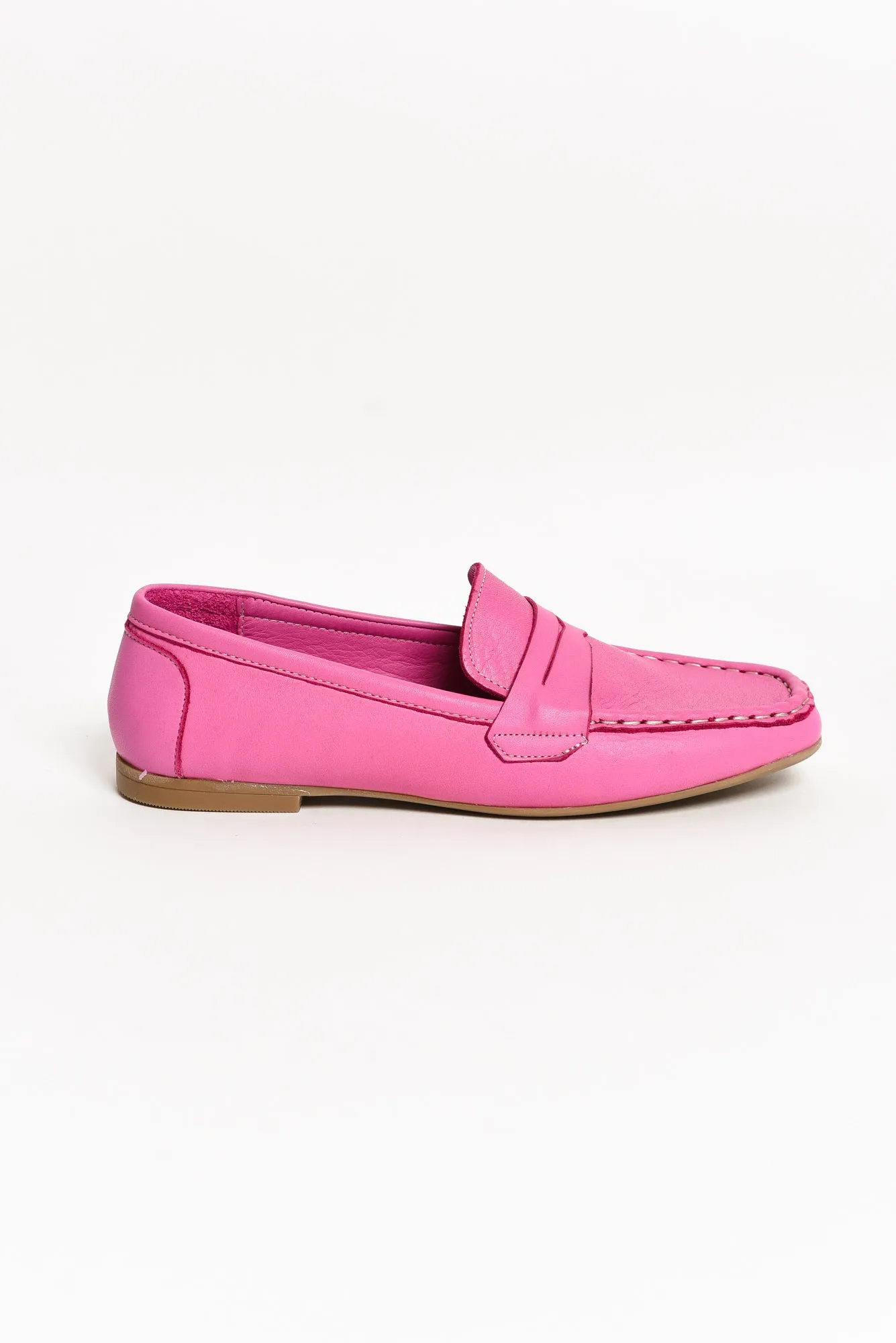 Jaxon Pink Leather Loafer