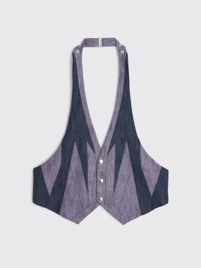 Kiko Kostadinov Balla Tailored Vest Blue Rhapsody