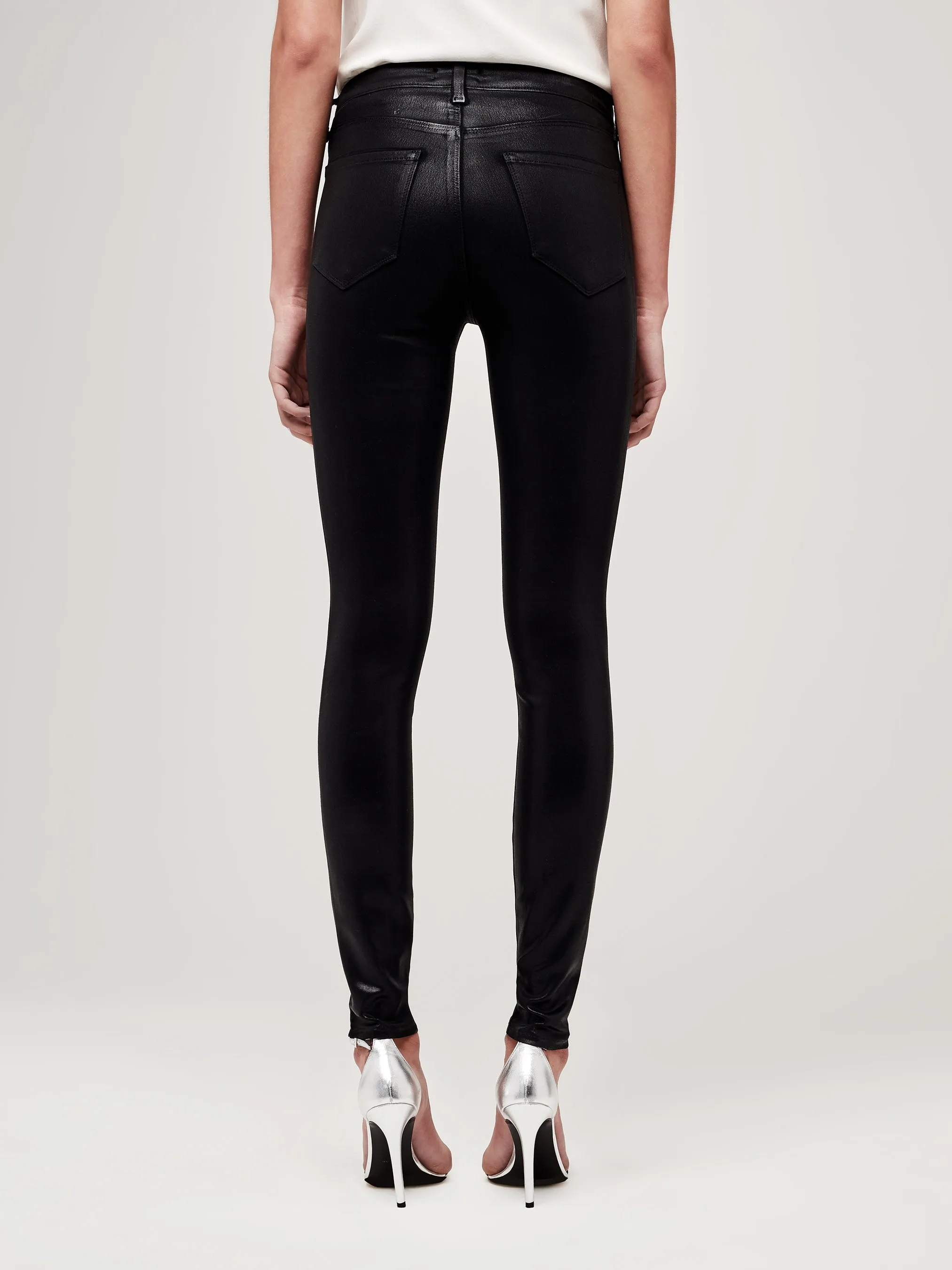 Marguerite High Rise Skinny Black Coated 2352MCTC-BLCT