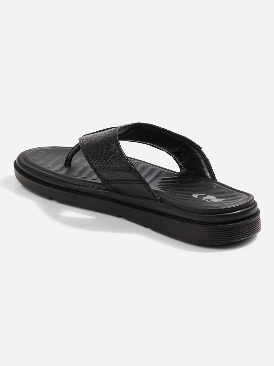 Men Black Sandal / Slipper (ID4234)