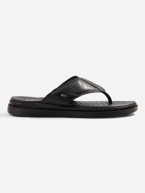 Men Black Sandal / Slipper (ID4234)