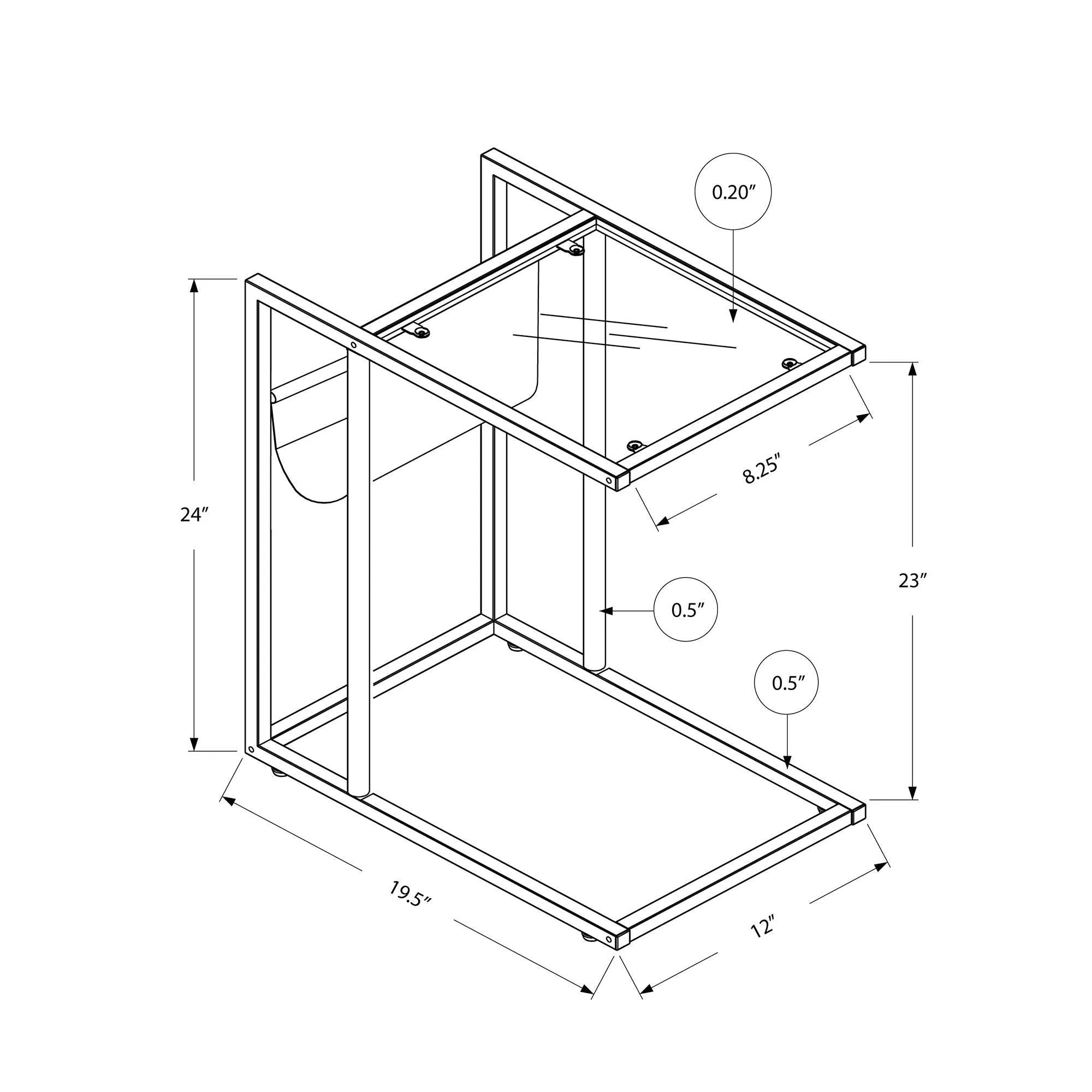 Monarch Table d'appoint I 3034