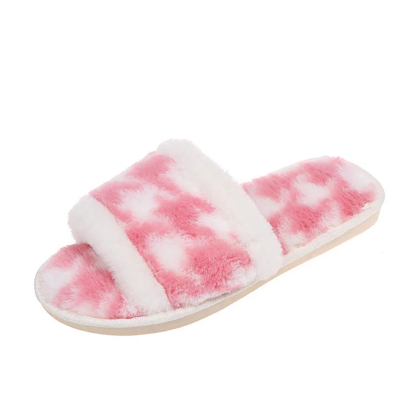 Open-toe Slip-on Slippers