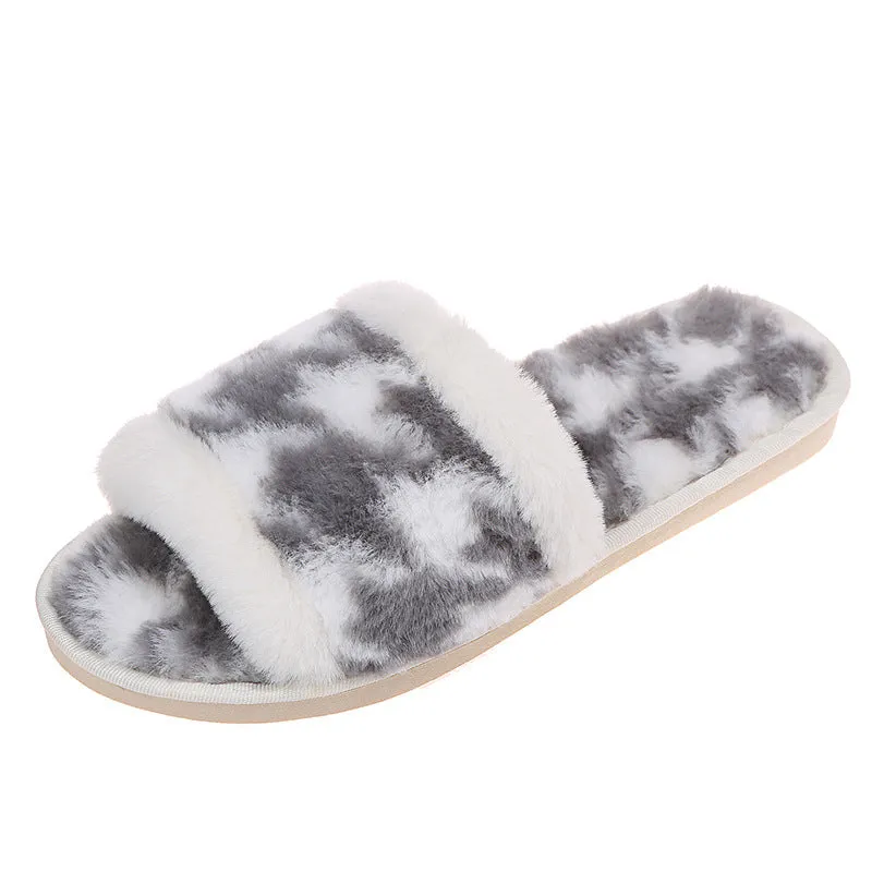 Open-toe Slip-on Slippers