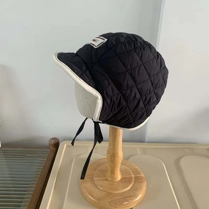 Quilted Fleece Lined Winter Hat for Kids