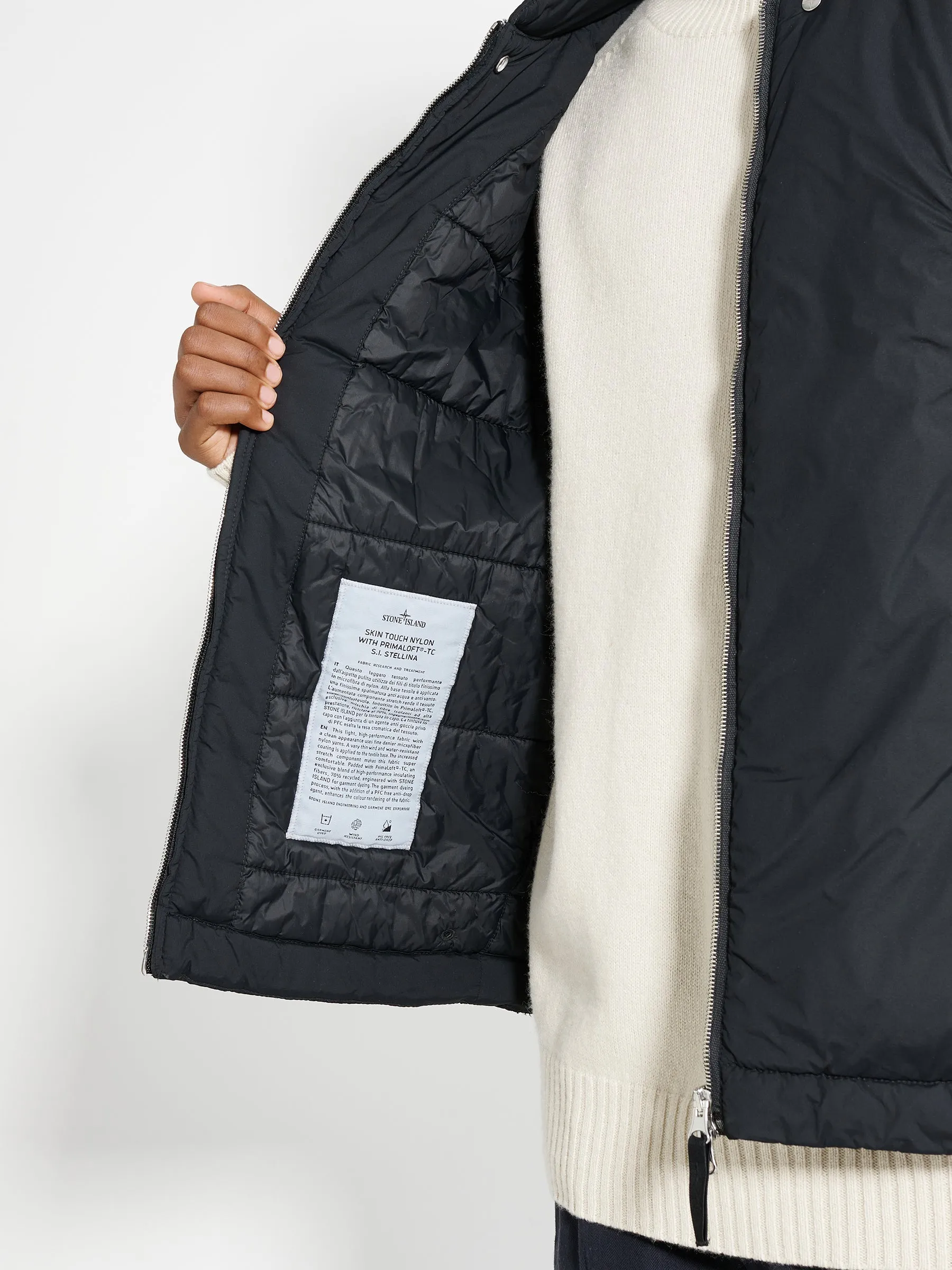 Stone Island Marina Skin Touch Nylon TC Vest Black