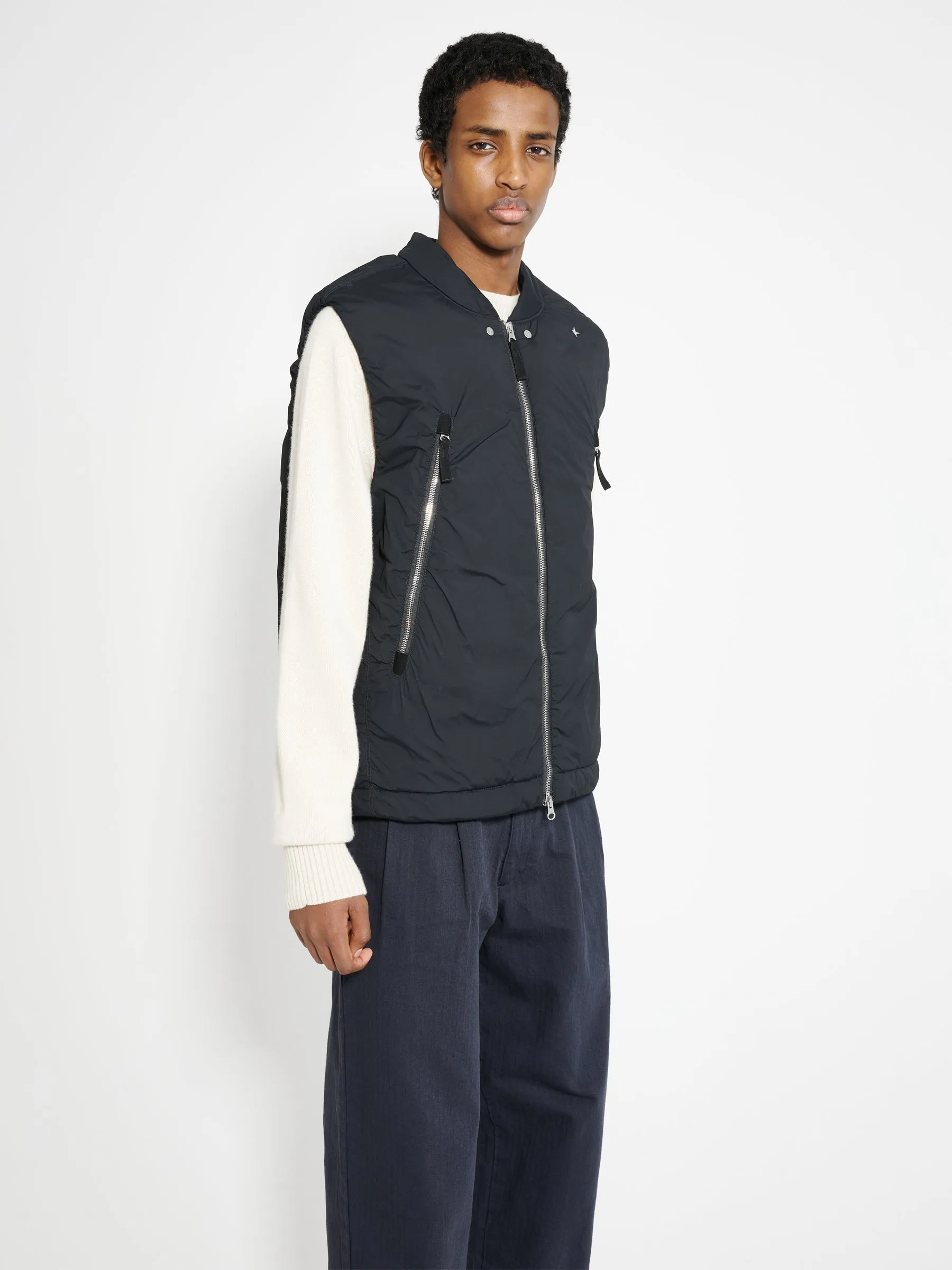 Stone Island Marina Skin Touch Nylon TC Vest Black