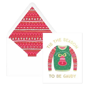 Tis the Season To Be Gaudy | Envelope & Note Cards