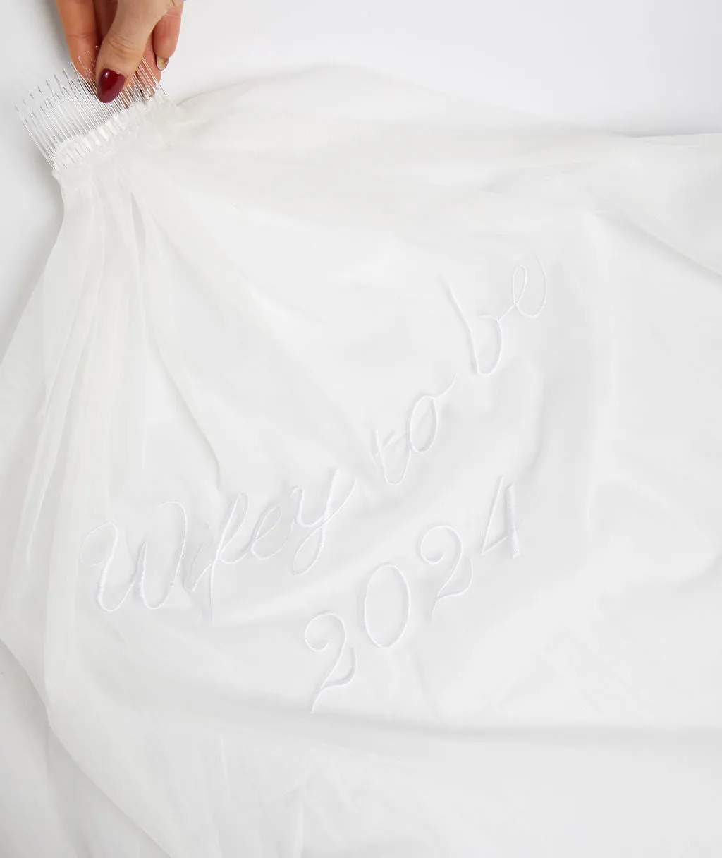 Wifey To Be 2024 Tulle Veil