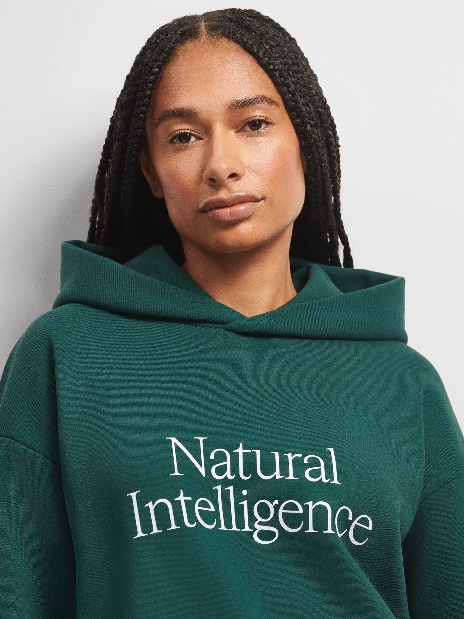 Womens 365 Heavyweight Natural Intelligence Hoodie—foliage green