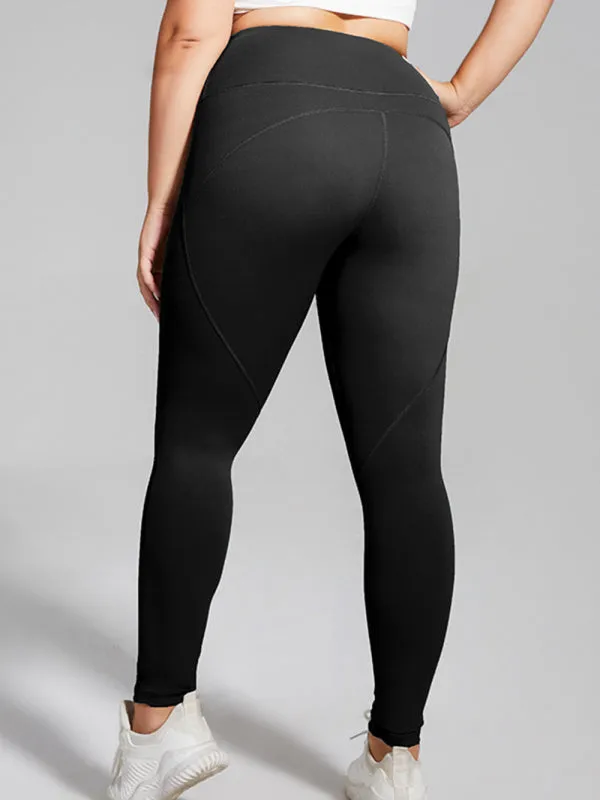 Women's Plus Size High Waist Quick Dry Loungewear Yoga Leggings